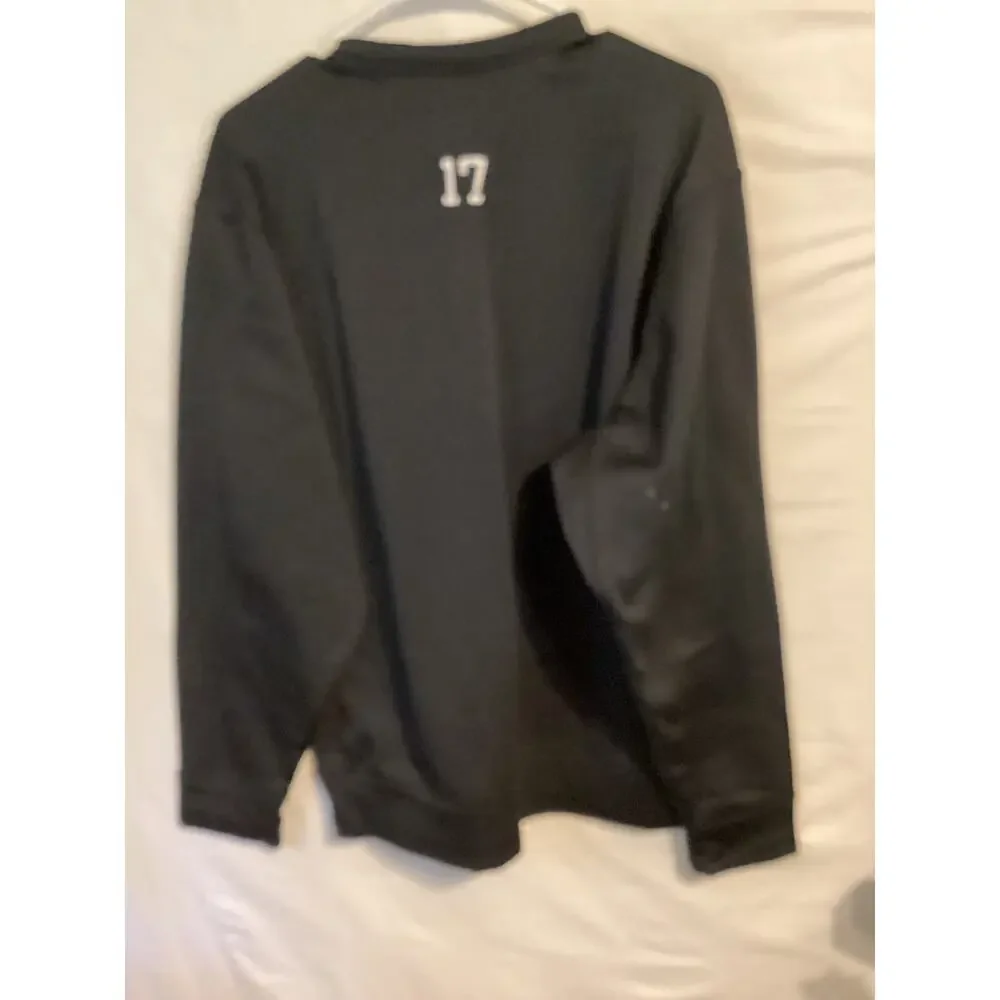 2423 Nike Mens Piedmont Academy Therma Fit Long Sleeve Sweatshirt Black Medium